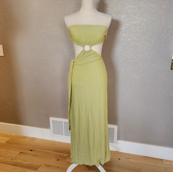 Meshki shimmer dress wrap around skirt size XS - Picture 5 of 11